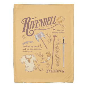 RIVENDELL™ Watercolor Collage Graphic Duvet Cover