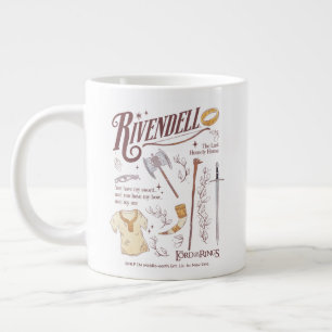 RIVENDELL™ Watercolor Collage Graphic Giant Coffee Mug