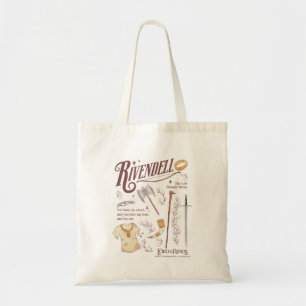 RIVENDELL™ Watercolor Collage Graphic Tote Bag