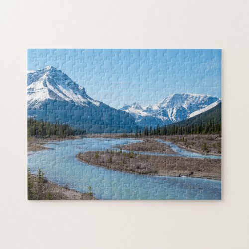 River along Icefields Parkway Highway 93 _ Canada Jigsaw Puzzle