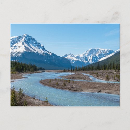 River along Icefields Parkway Highway 93 _ Canada Postcard