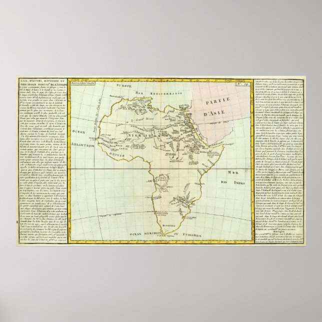 River and Mountains of Africa Poster (Front)