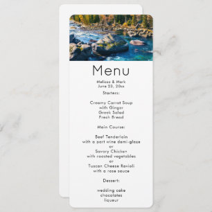 River and Mountains Scenic Photo Invitation
