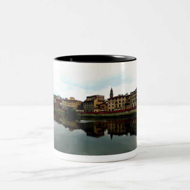 River Arno Two-Tone Coffee Mug (Center)