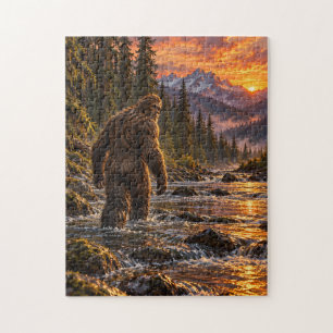 River at Dusk Bigfoot Puzzle
