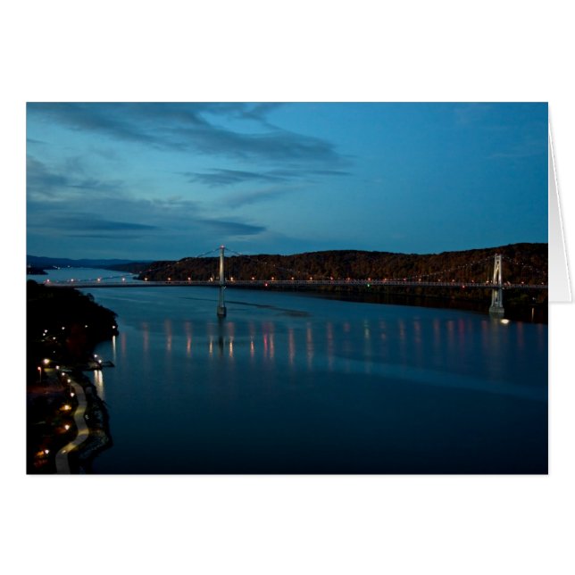 River At Night Cards (Front Horizontal)