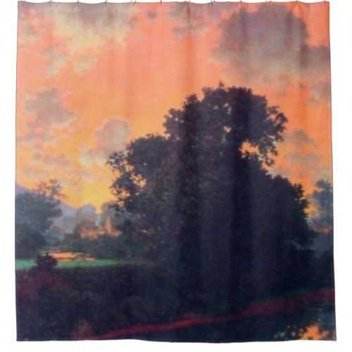 River At Scutney By Maxfield Parrish Shower Curtain