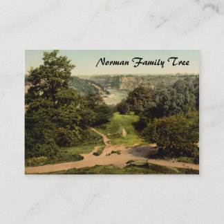 River Avon from Clifton Downs, Bristol, England Business Card