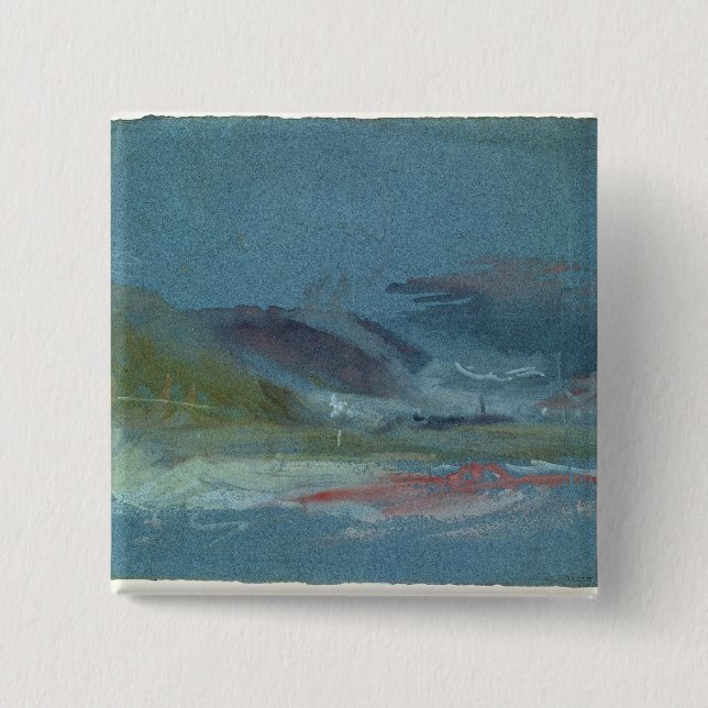 River bank, c.1830 pinback button (Front)