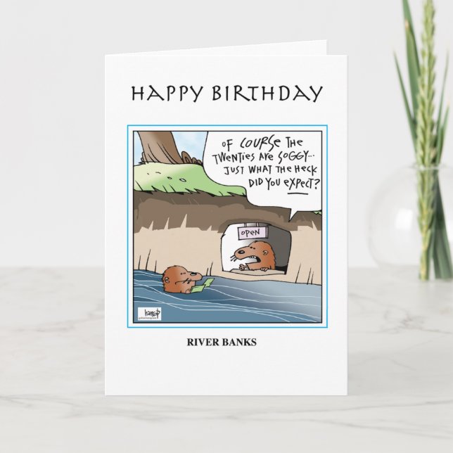 River Bank greeting card (Front)