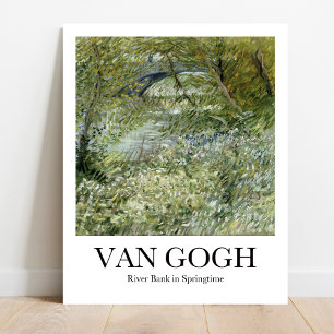 River Bank in Springtime by Vincent van Gogh Poster