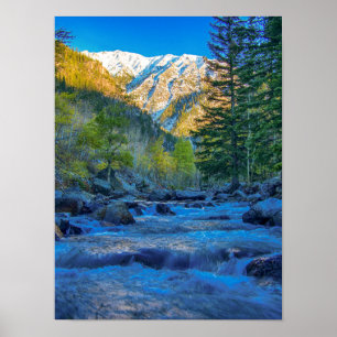 River Bed Sunrise // Long Exposure Water Poster