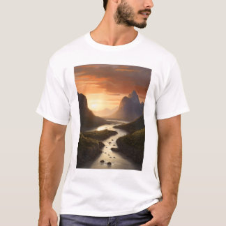 River between mountains T-Shirt