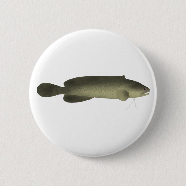 River Blackfish Print, Value Poster Paper (Matte) Button (Front)