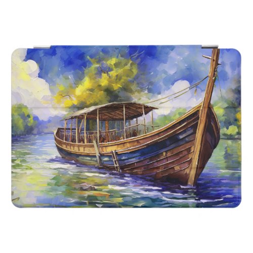 River Boat Artwork iPad Pro Cover