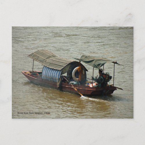 River boat from Yangtze Postcard