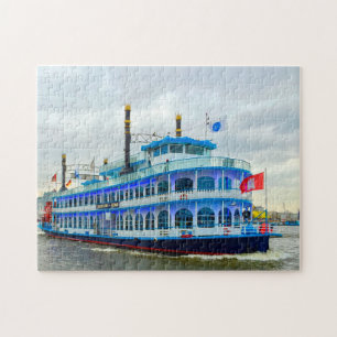 River Boat Hamburg Germany. Jigsaw Puzzle