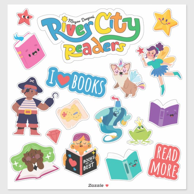 River City Readers Sticker Sheet XL (Sheet)