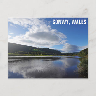 River Conwy Wales Welsh Travel Photo Postcard