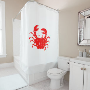 River Crab Shower Curtain