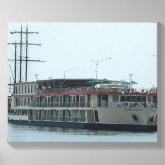 River Cruise Ship Magdalena Canvas Photo Tile