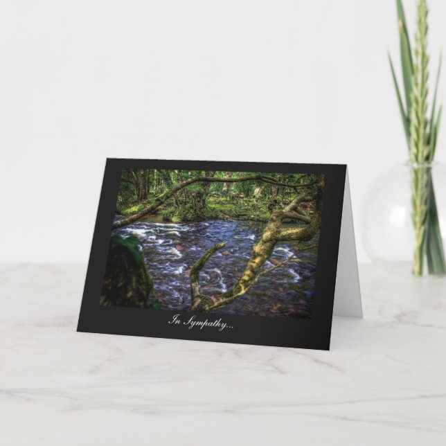 River Dart at Spitchwick - In Sympathy Card (Front)