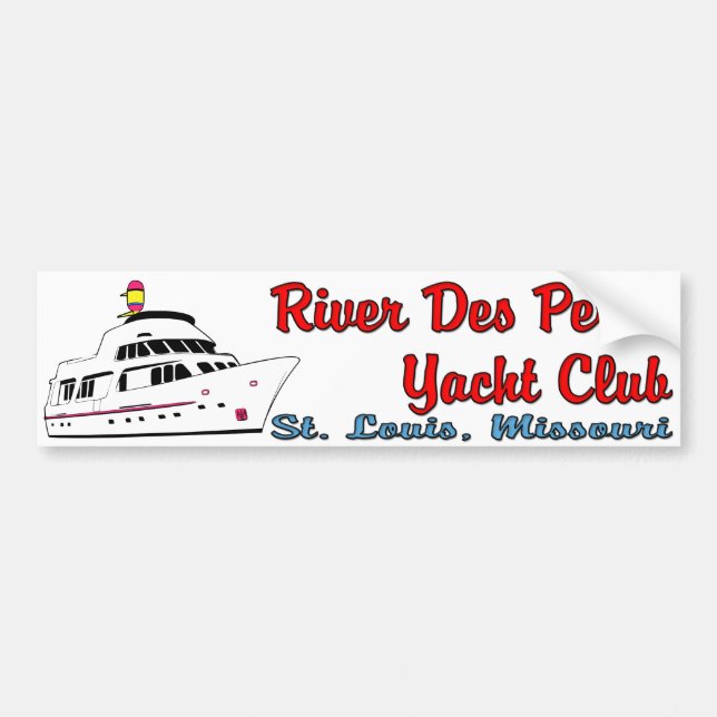 River Des Peres Yacht Club Bumper Sticker (Front)