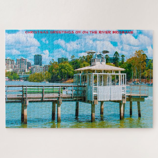 River Dock Brisbane Jigsaw Puzzle (Horizontal)