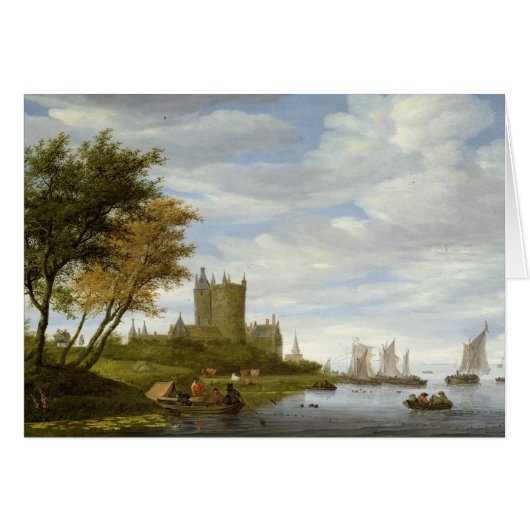 River Estuary with a castle Cards (Front Horizontal)