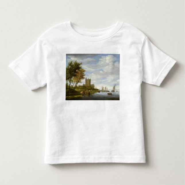 River Estuary with a castle Toddler T-shirt (Front)