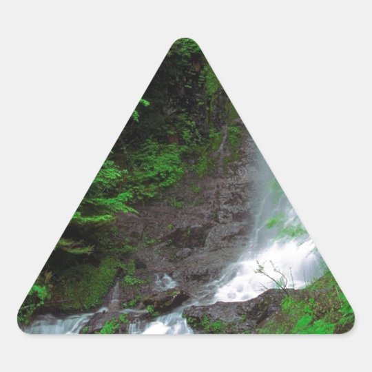 River Ethereal Mount Rainier Triangle Sticker