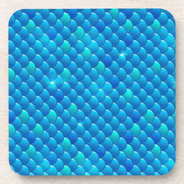 river fish scales beverage coaster (Front)
