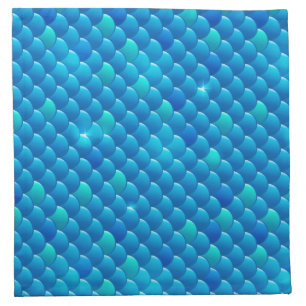 river fish scales napkin