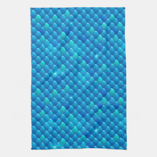 river fish scales towel