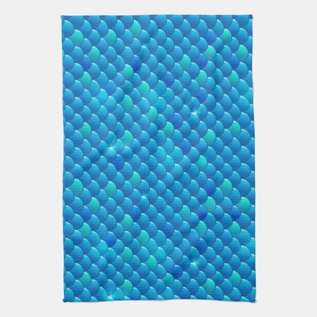 river fish scales towel (Vertical)