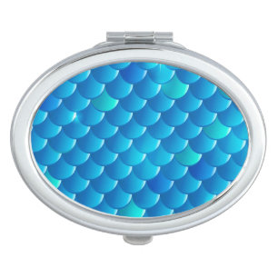 river fish scales vanity mirror