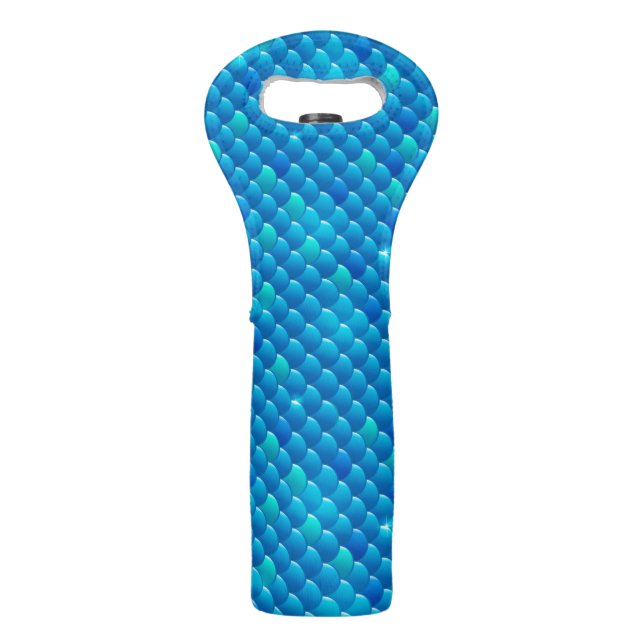 river fish scales wine bag (Front)