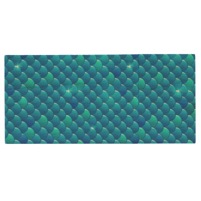 river fish scales wood flash drive (Front)