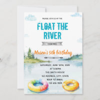 River float party invitation