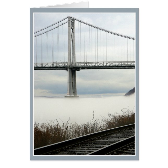 River Fog With Bridge Cards (Front)