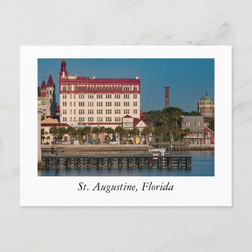 River Front at St Augustine Florida Postcard