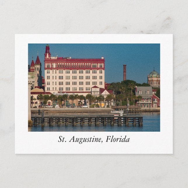 River Front at St. Augustine Florida Postcard (Front)