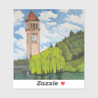 River Front Park View Vinyl Sticker