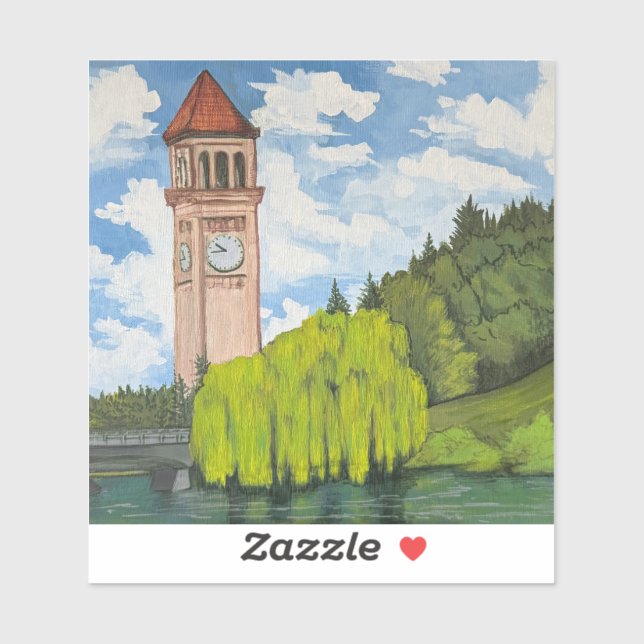 River Front Park View Vinyl Sticker (Sheet)