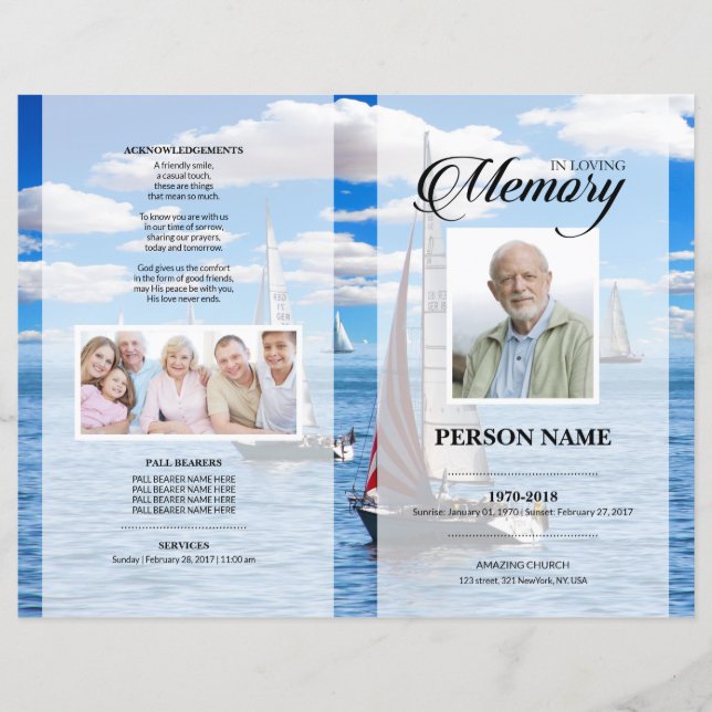 River Funeral Template (Front)