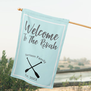 River House Welcome To The Rivah Custom Name Flag