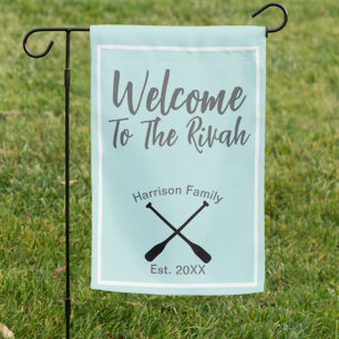 River House Welcome To The Rivah Custom Name Garden Flag