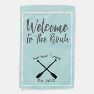 River House Welcome To The Rivah Custom Name Garden Flag