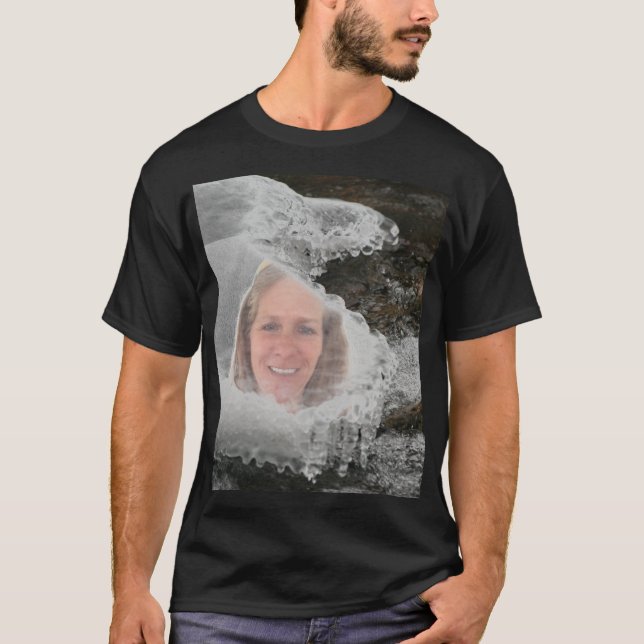 River Icicles Photo Frame T-Shirt (Front)