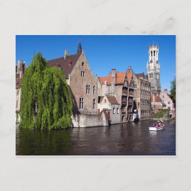 River in Brugge, Belgium Postcard (Front)